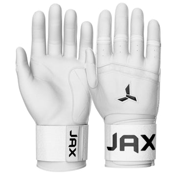Jax White Batting Gloves Product Photo 